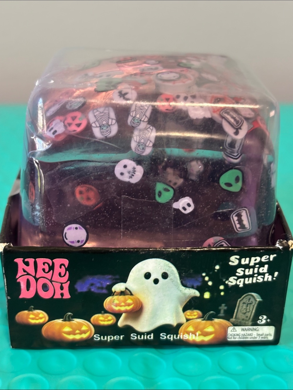 Halloween Ghost-Themed Sensory Cube Toy Super Squish